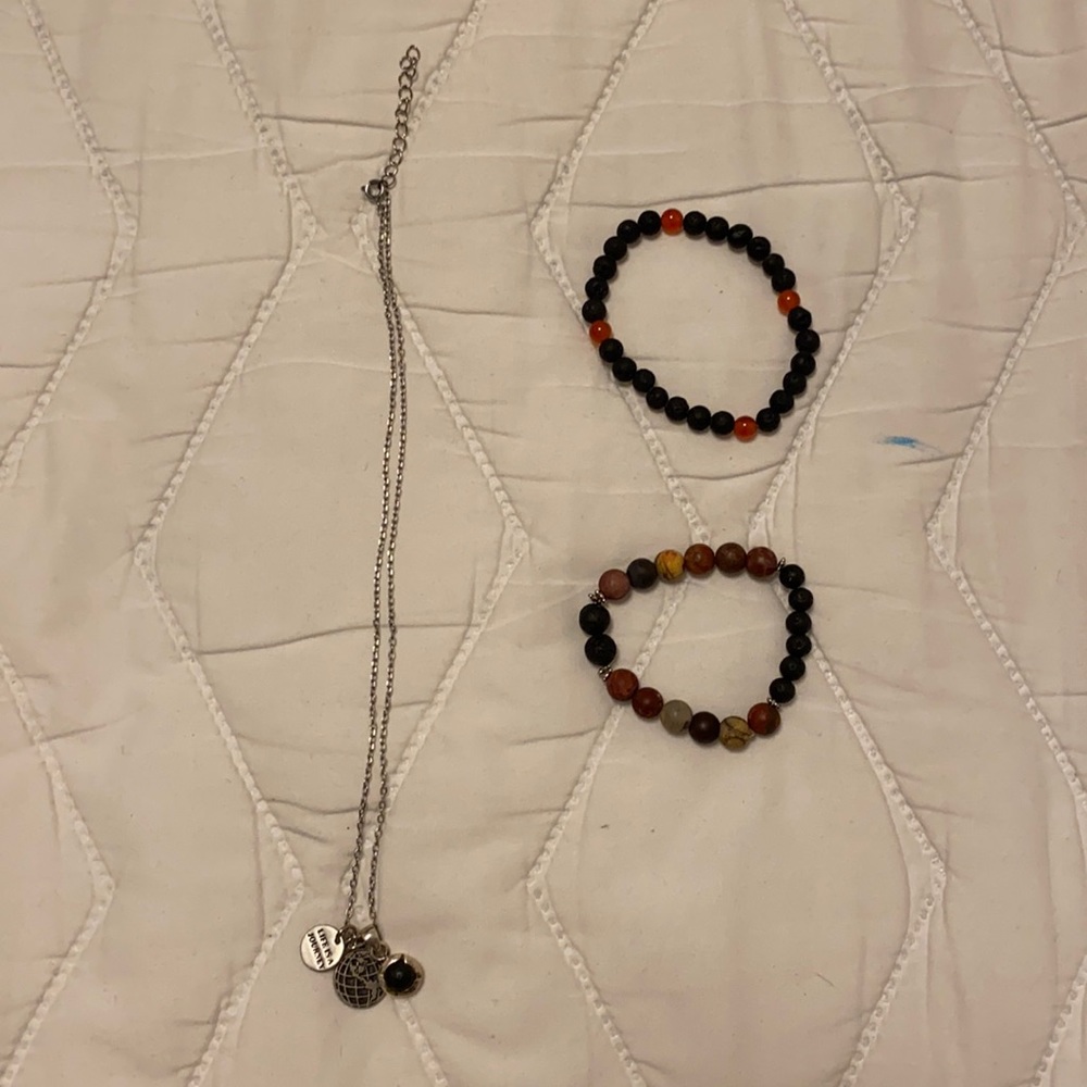 “Life is a Journey” Necklace and Bracelets